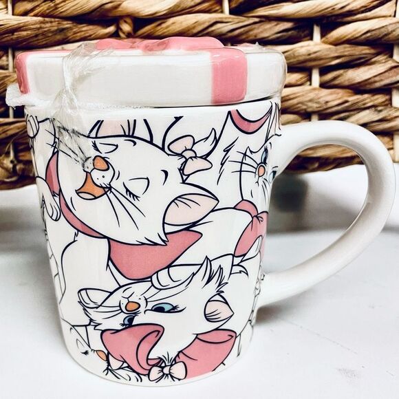 NWT Disney The Aristocats Marie
White Pink Ceramic with pink bow topper lid Mug - Picture 11 of 11